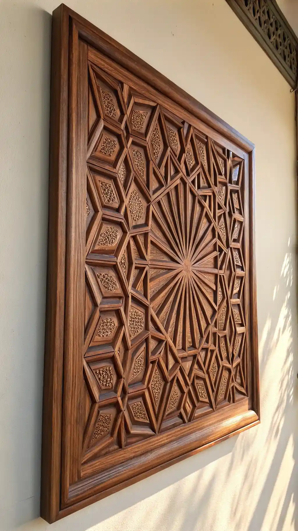 Carved Wooden Panel
