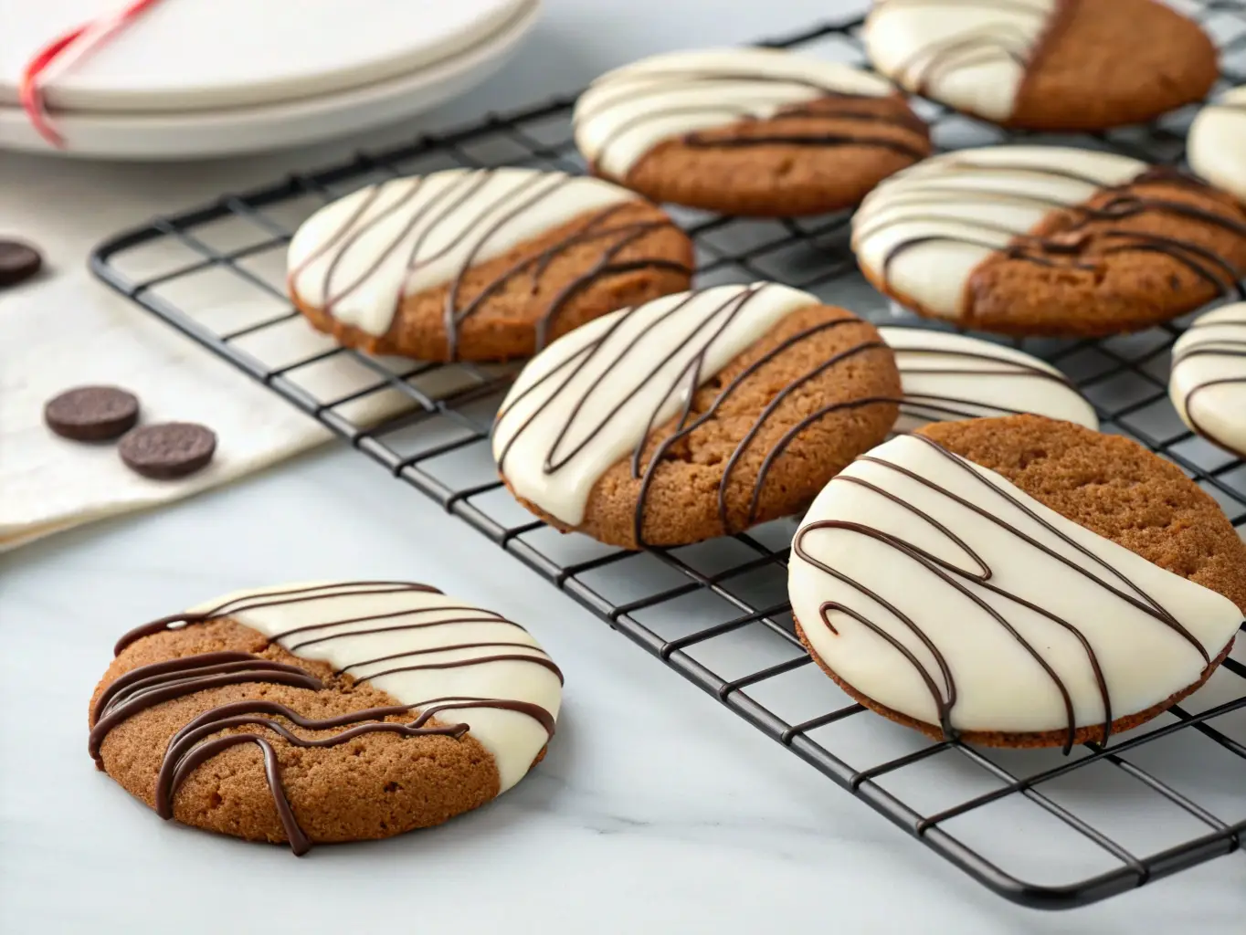 Chocolate Dipped Ginger Cookies