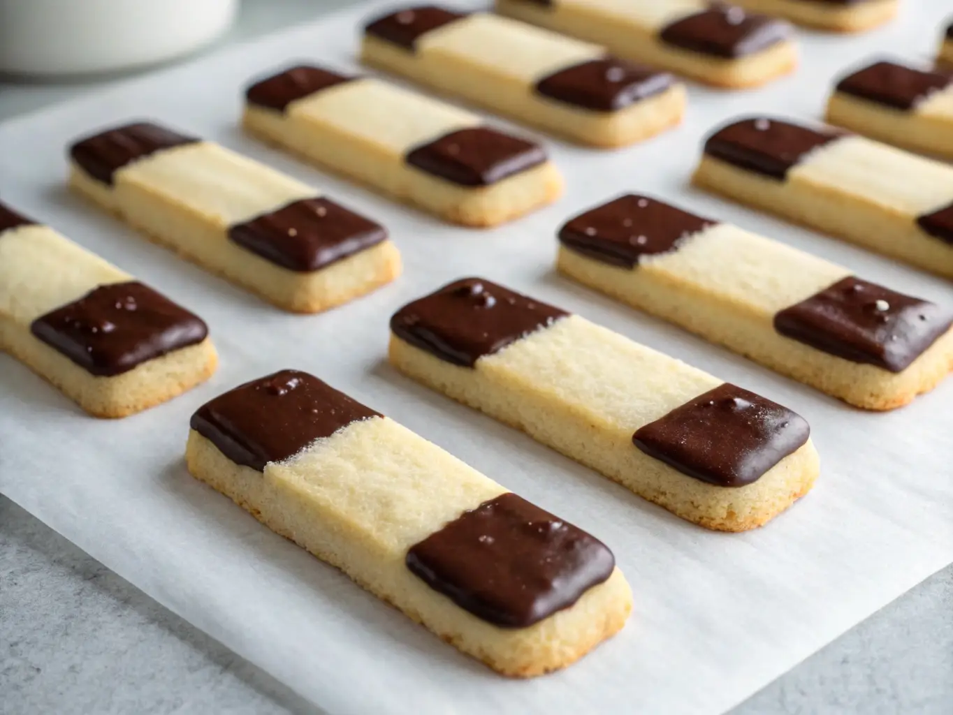 Chocolate Dipped Shortbread Fingers