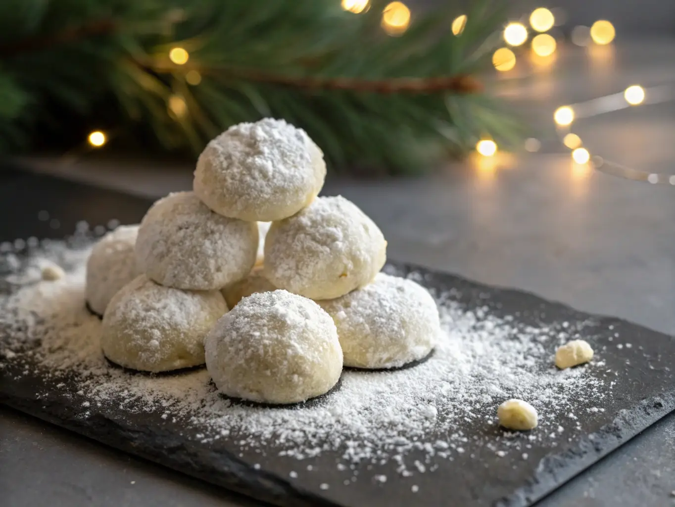 Delicate Powdered Sugar Snowballs