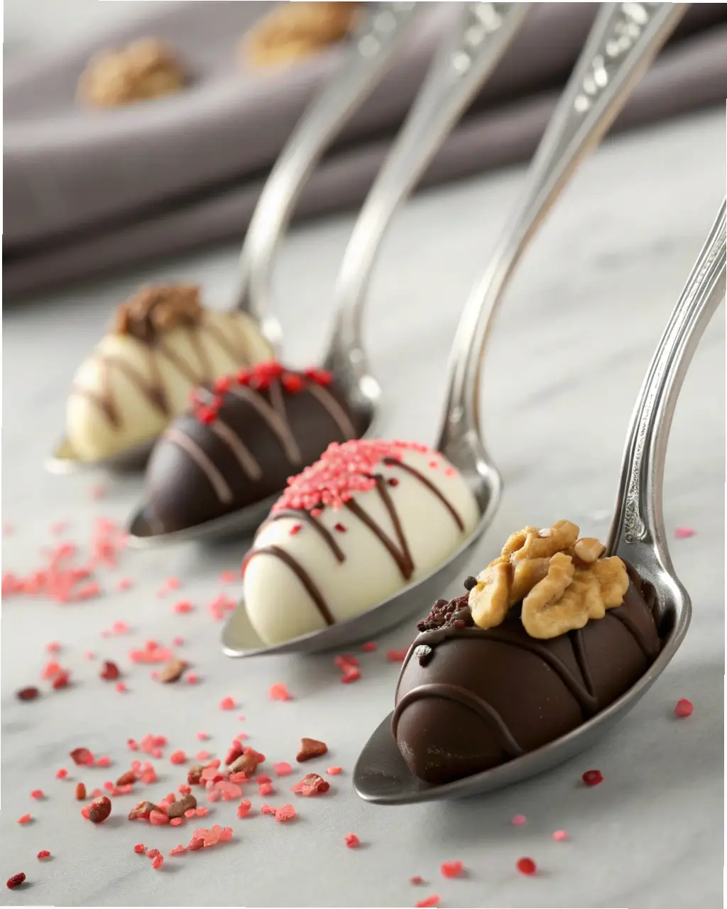 Elegant Chocolate Spoons