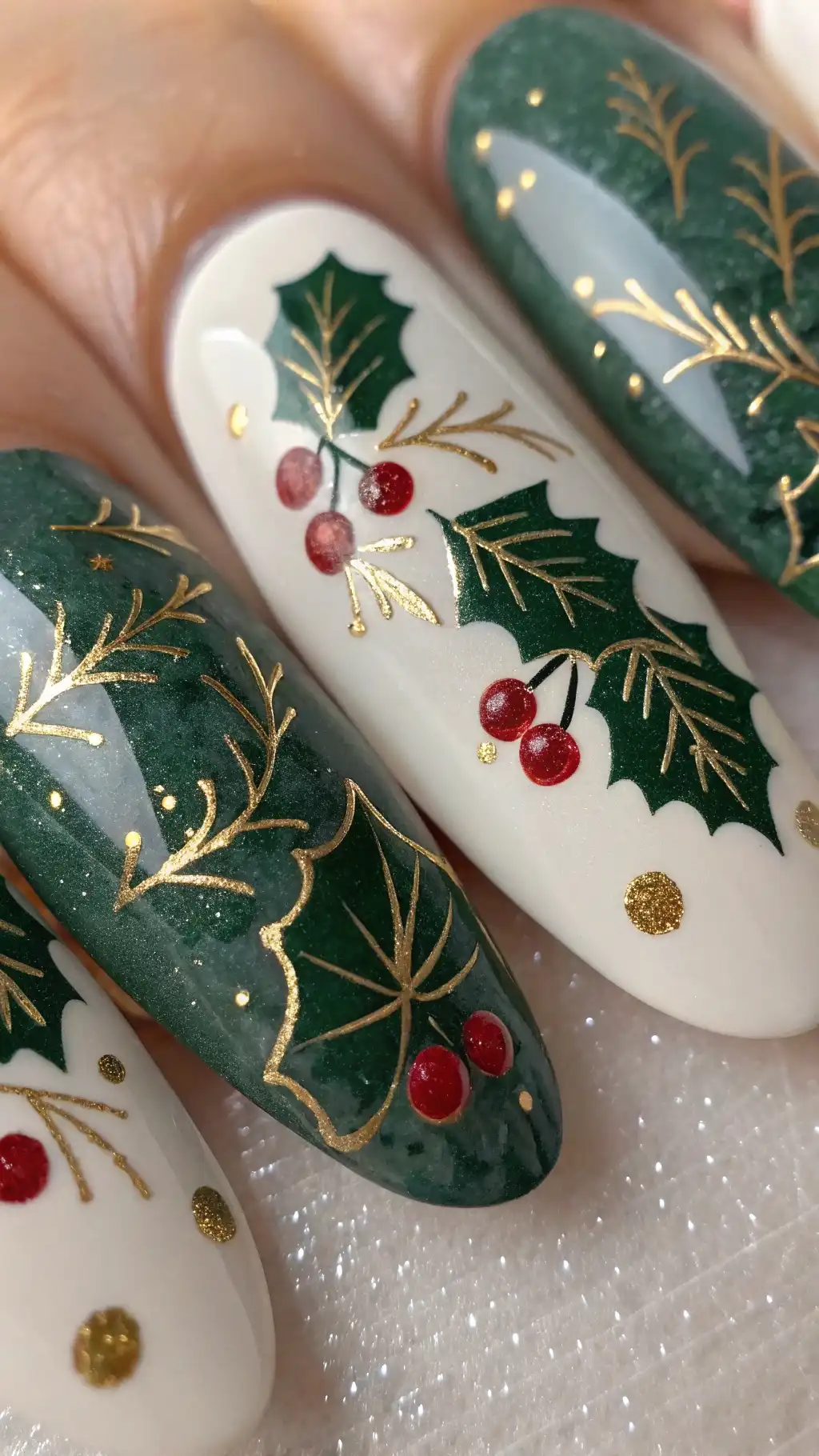 Elegant Holly & Gold