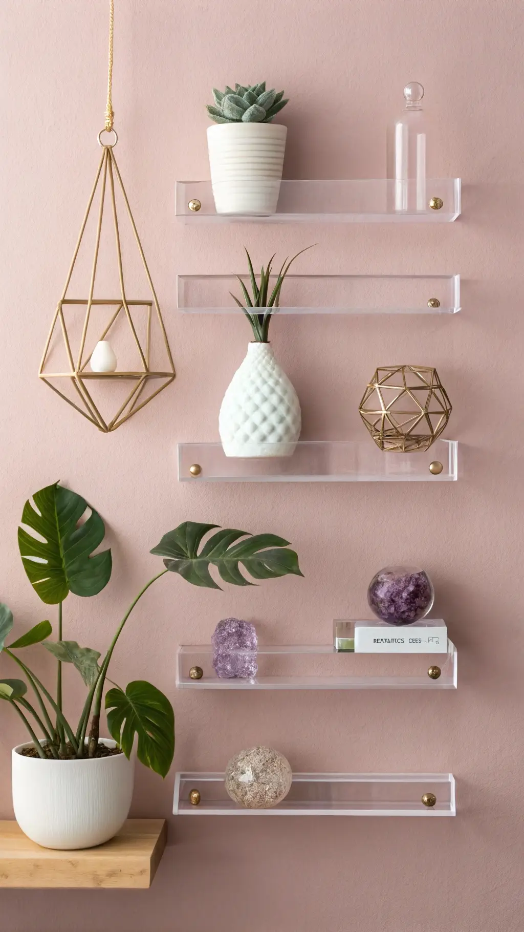 Floating Display Shelves as Art