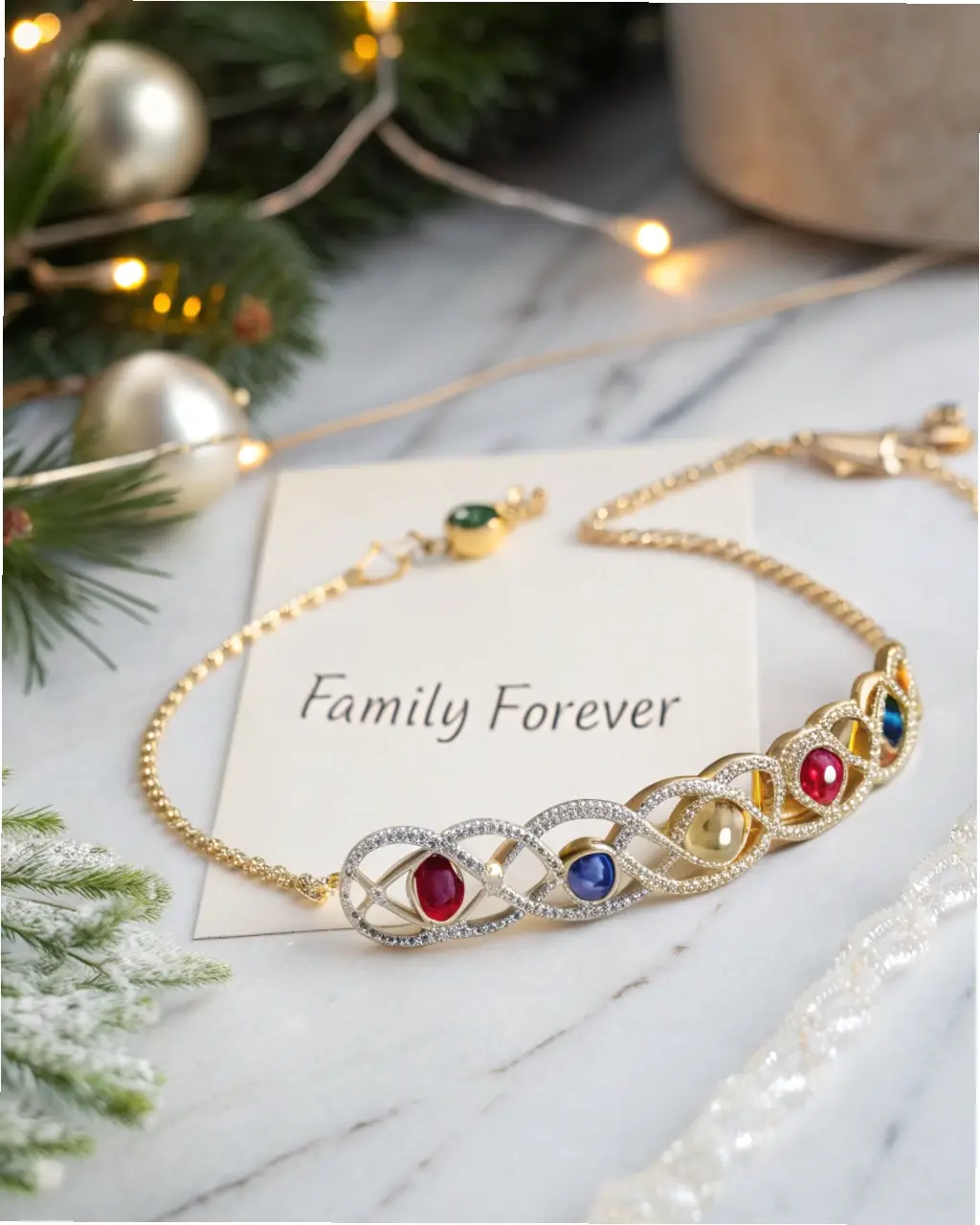 Gemstone Family Bracelet