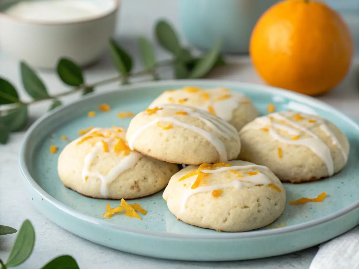 Glazed Orange Drop Cookies