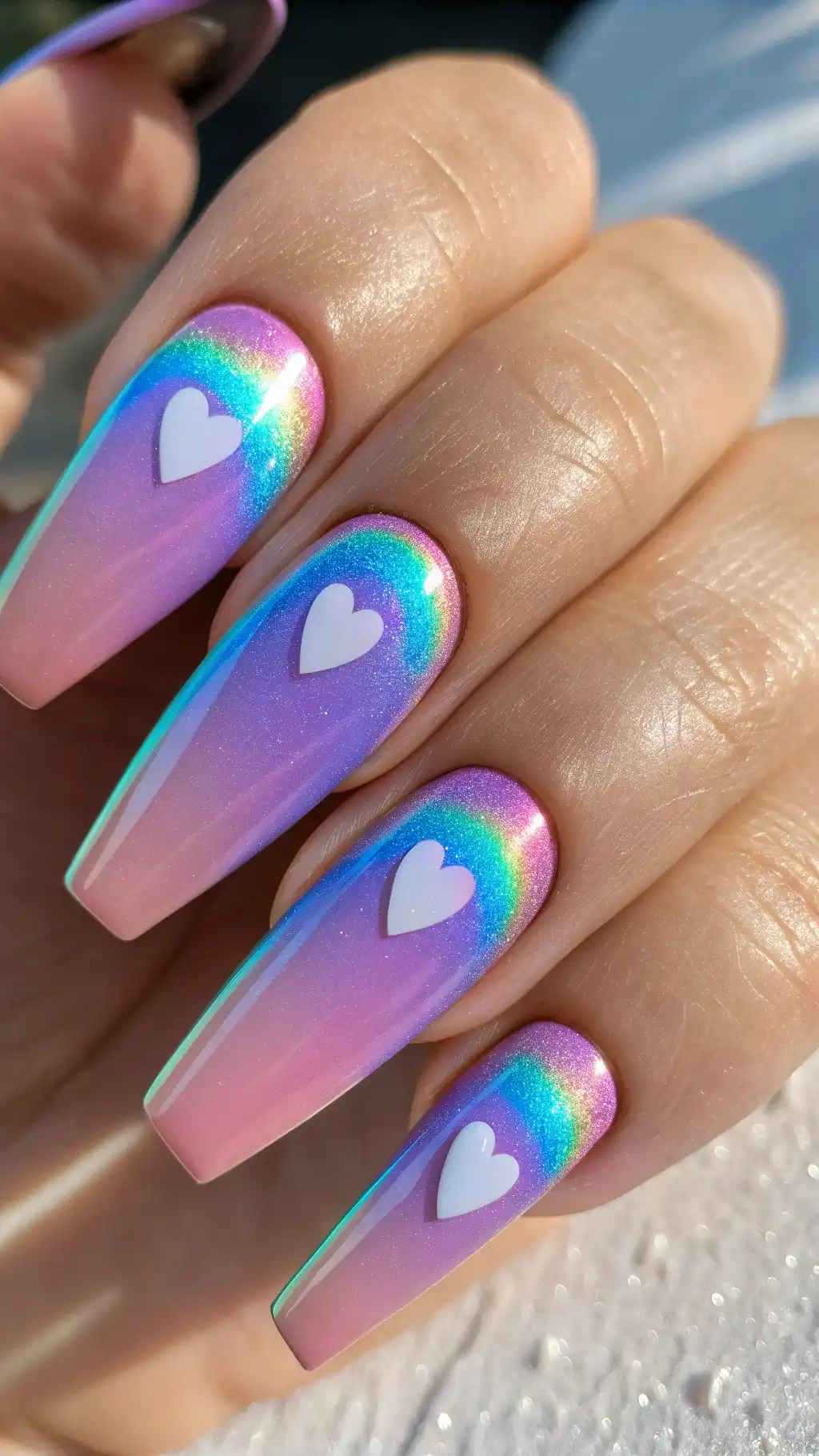 Iridescent Heart Hues