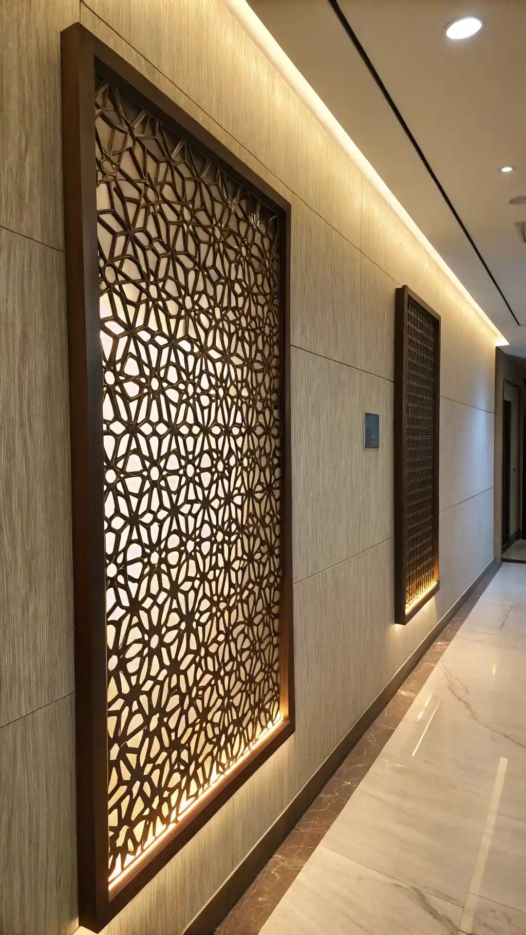 Laser-Cut Geometric Panel