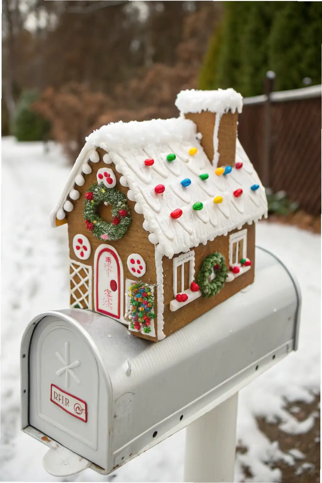 Mailbox Gingerbread House