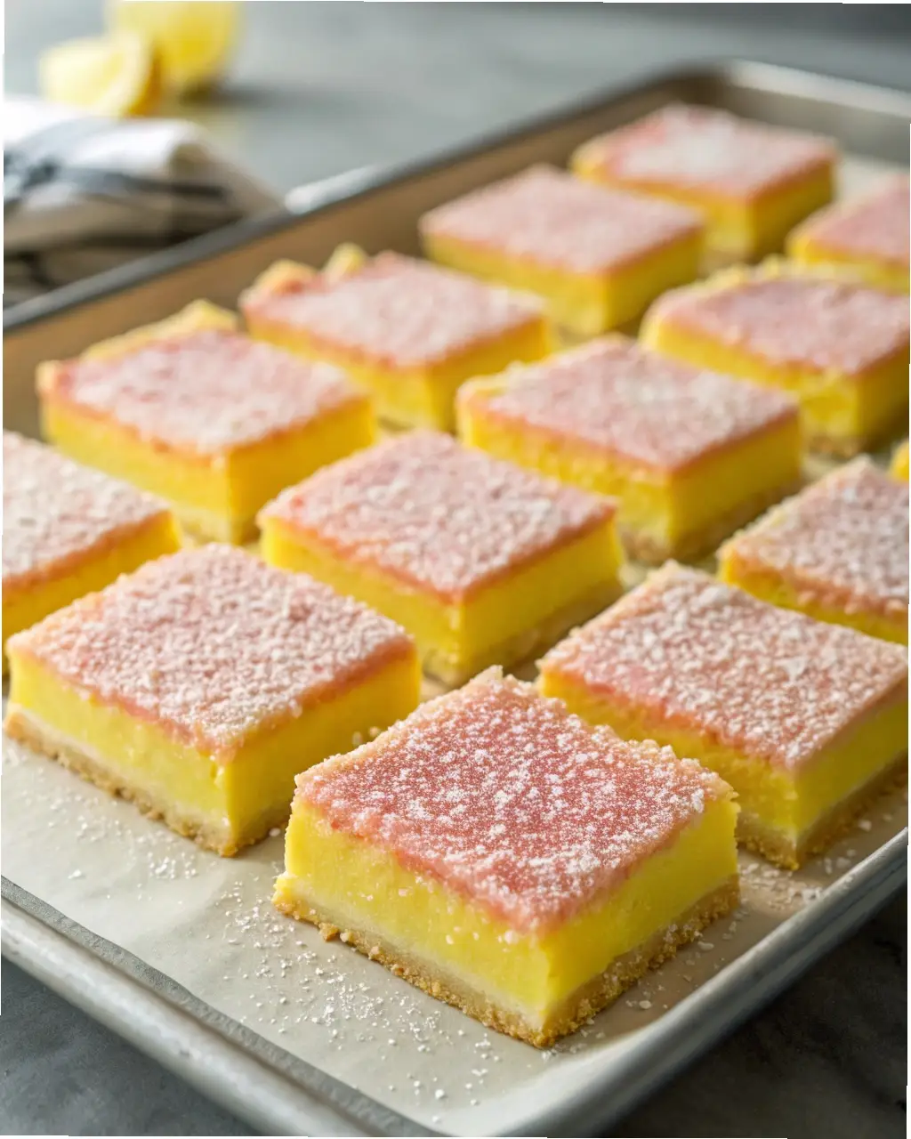 Rosy Pink Grapefruit Bars