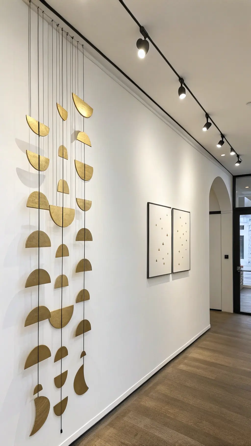 Sculptural Gold Mobile