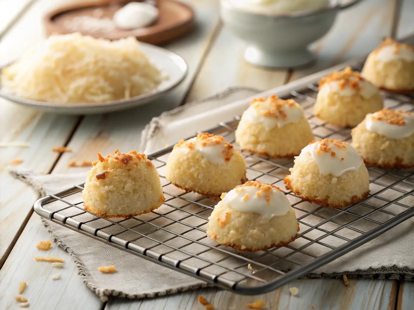 Snowy Coconut Drops