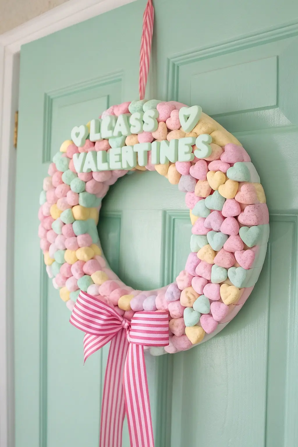 Sweetheart Candy Wreath