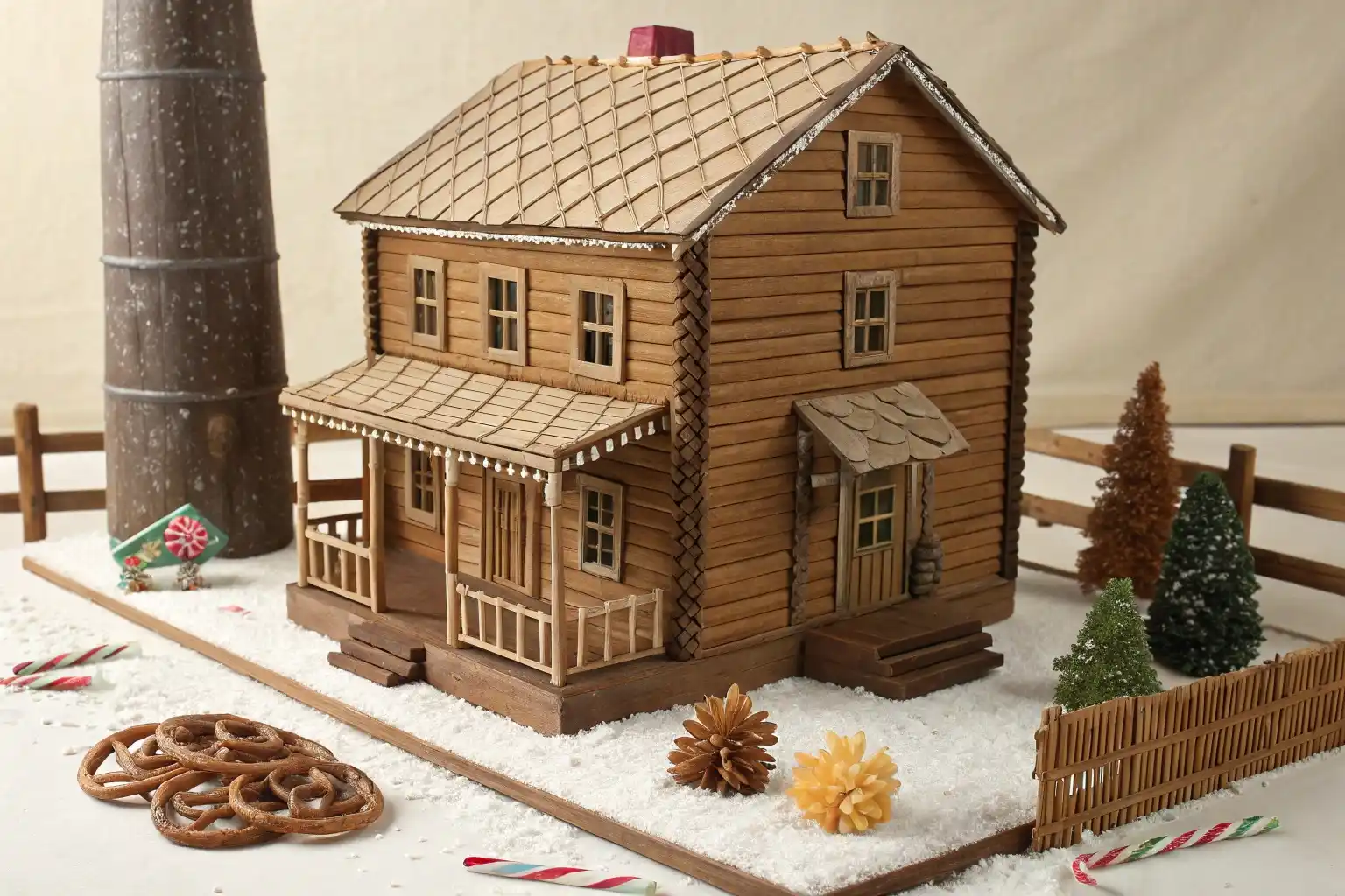 The Two-Story Log Cabin