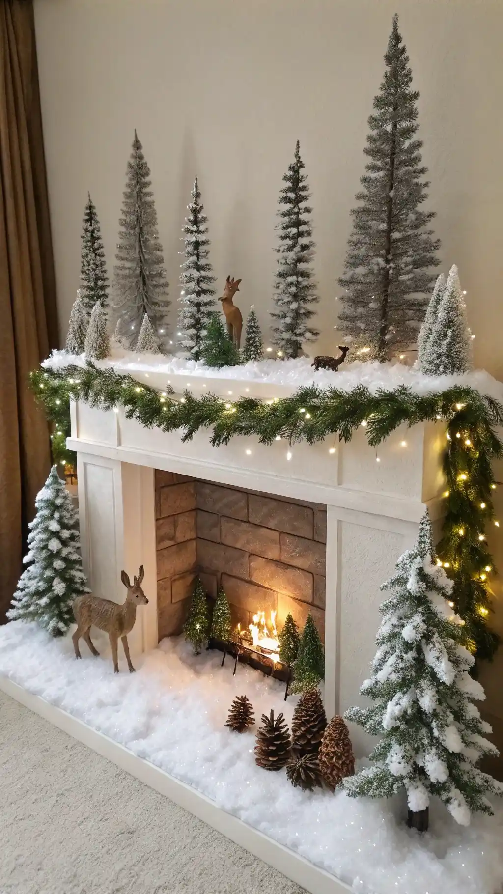 Whimsical Snowy Forest