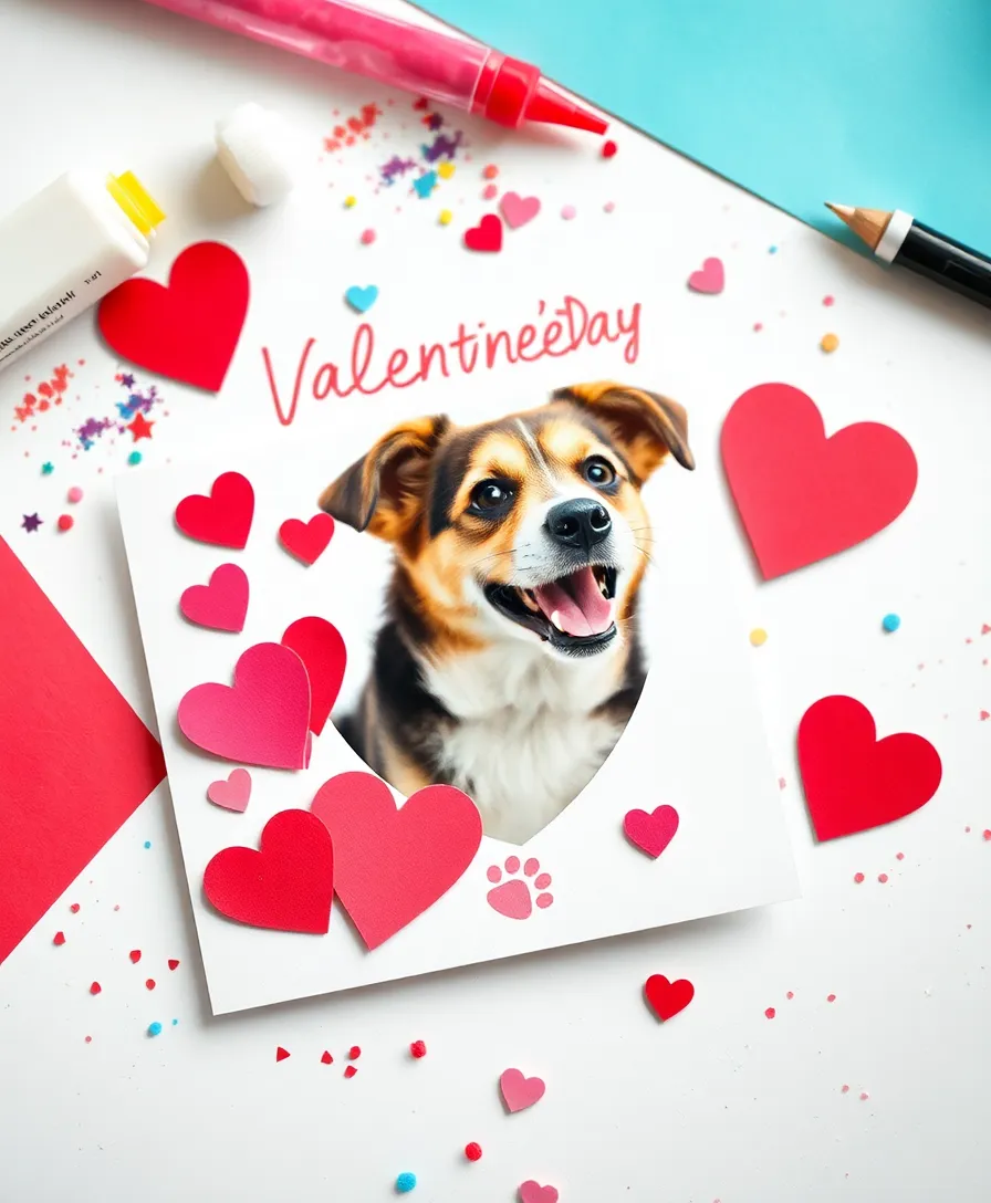 11 Adorable Valentine's Day Ideas for Your Pets That Will Make You Smile (You Won't Believe #9!) - 3. DIY Valentine's Day Pet Card