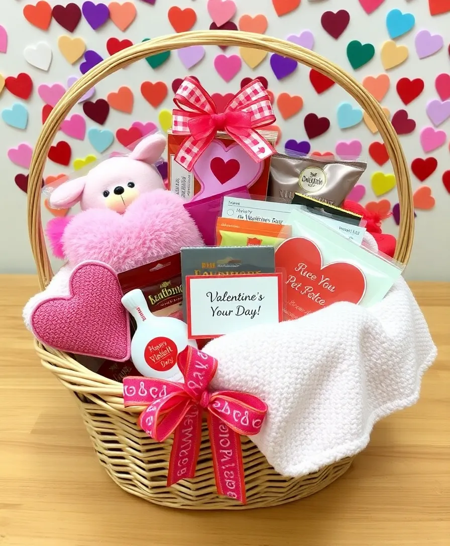 11 Adorable Valentine's Day Ideas for Your Pets That Will Make You Smile (You Won't Believe #9!) - 6. Valentine’s Day Pet Gift Basket