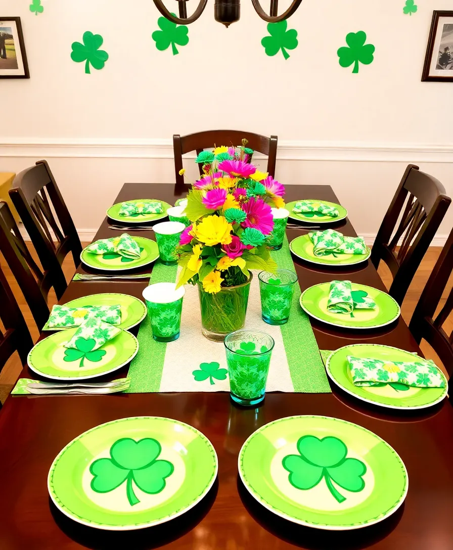 13 Stunning St. Patrick's Day Decorations That Will Transform Your Home Into a Clover Paradise! - 10. Fun Themed Tableware