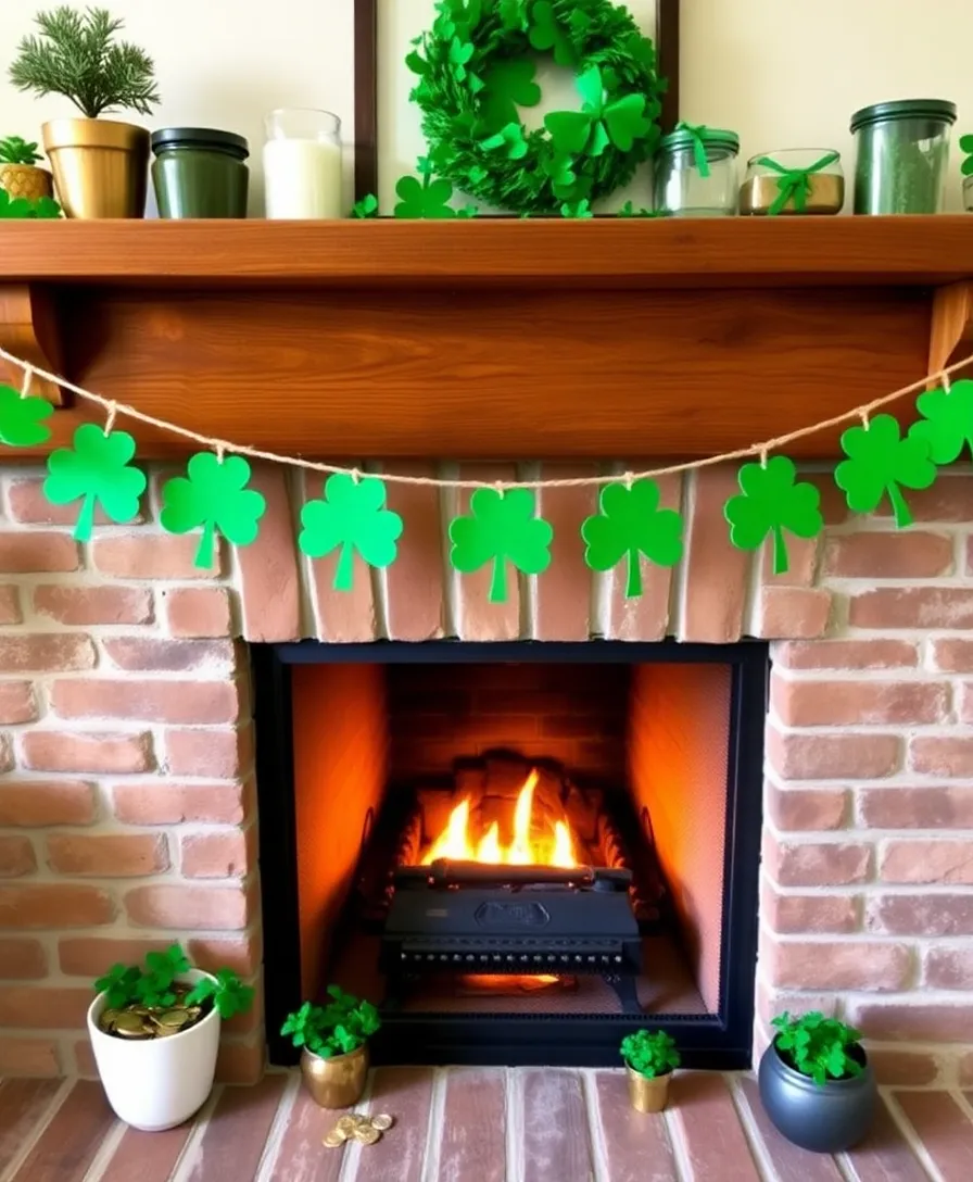 13 Stunning St. Patrick's Day Decorations That Will Transform Your Home Into a Clover Paradise! - 4. DIY Shamrock Garland