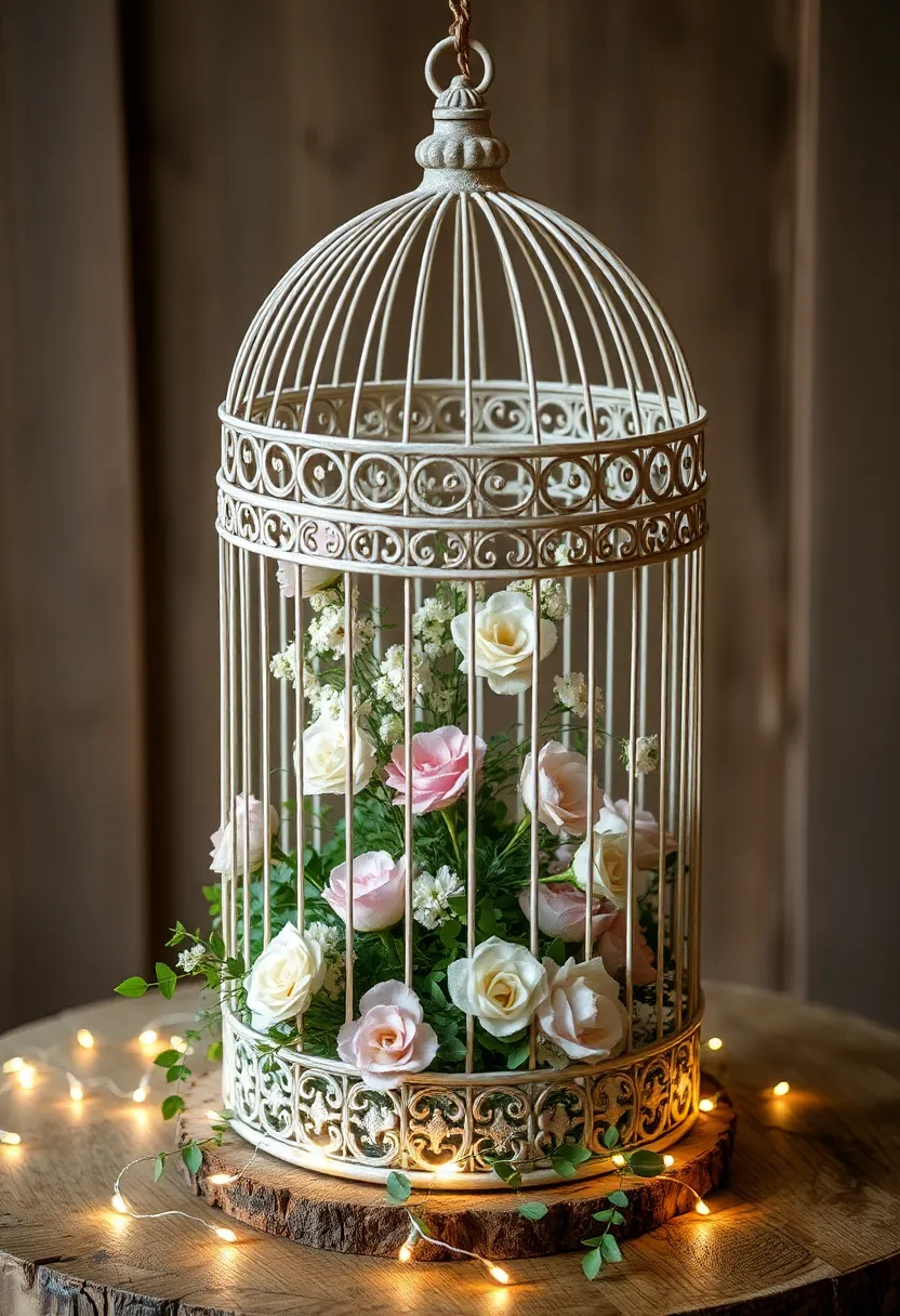 14 Jaw-Dropping Rococo Centerpieces That'll Steal the Show at Your Party! - 6. Ornate Birdcage Display