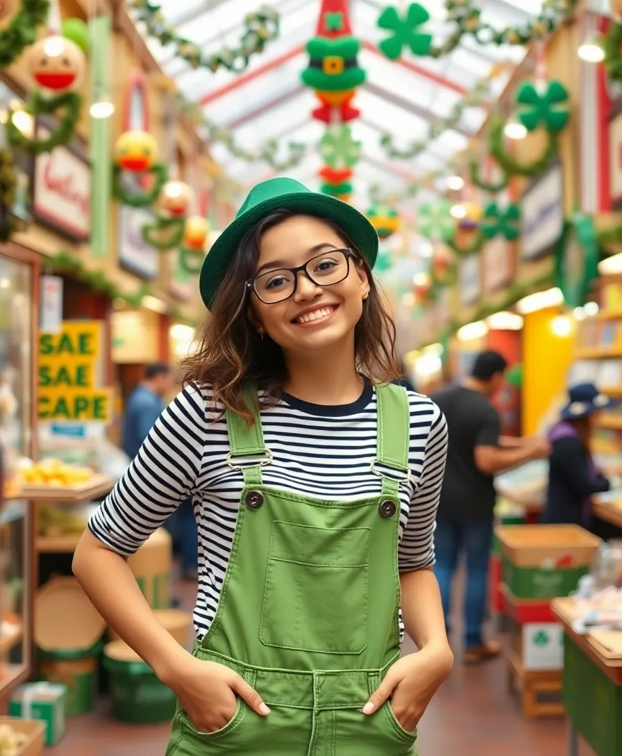 14 Stylish St. Patrick's Day Outfits That'll Make You the Star of the Celebration (#9 Is a Must-See!) - 10. Trendy Green Overalls