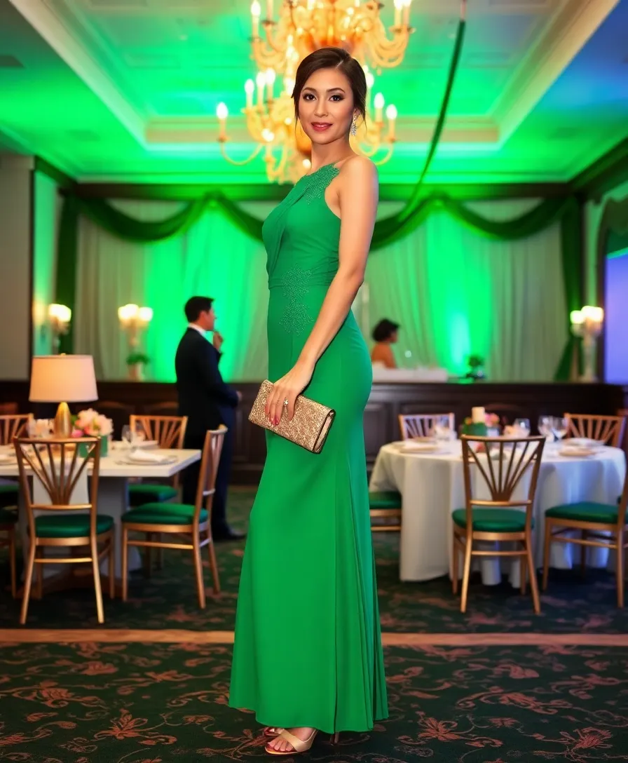 14 Stylish St. Patrick's Day Outfits That'll Make You the Star of the Celebration (#9 Is a Must-See!) - 11. Elegant Green Midi Dress