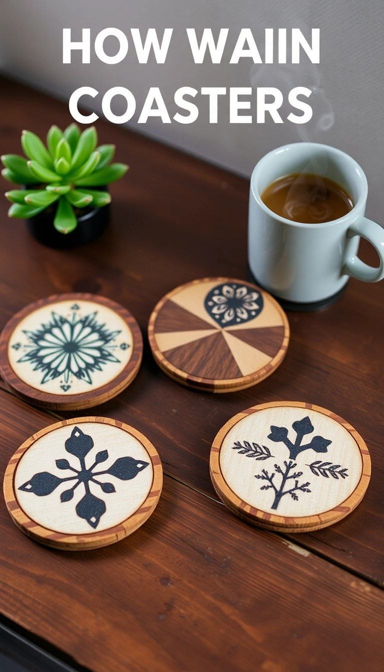 14 Thoughtful Handmade Valentine's Gifts for Him That He'll Treasure Forever! - 10. Handmade Coasters