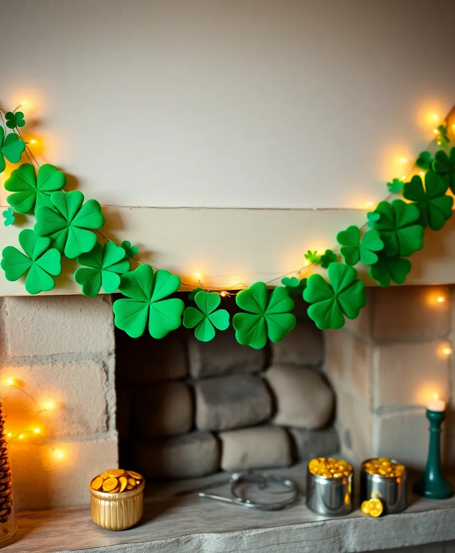 15 DIY St. Patrick's Day Decorations That Are So Easy, You'll Want to Make Them All! (#3 Is a Game-Changer!) - 1. Shamrock Garland