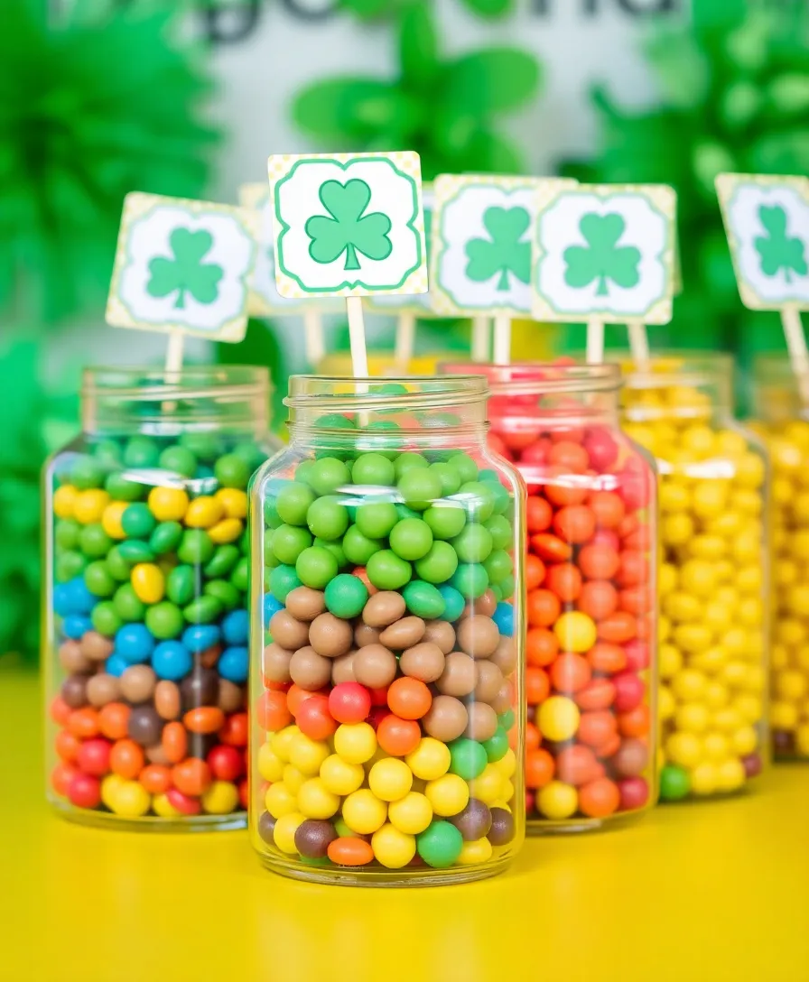 15 DIY St. Patrick's Day Decorations That Are So Easy, You'll Want to Make Them All! (#3 Is a Game-Changer!) - 9. DIY Rainbow Jars