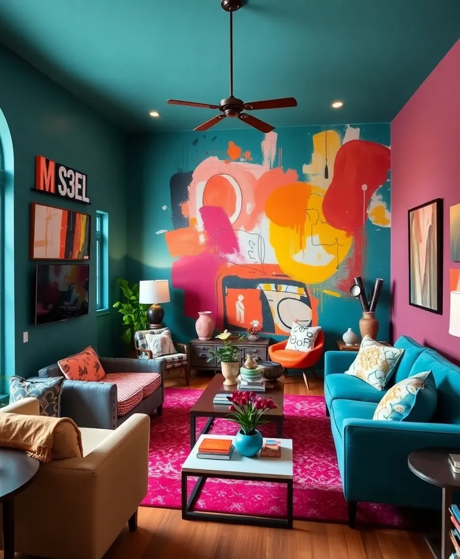 15 Eclectic Decor Ideas That Will Transform Your Home into a Romantic Haven (#5 Is a Must-See!) - 13. Colorful Accent Walls