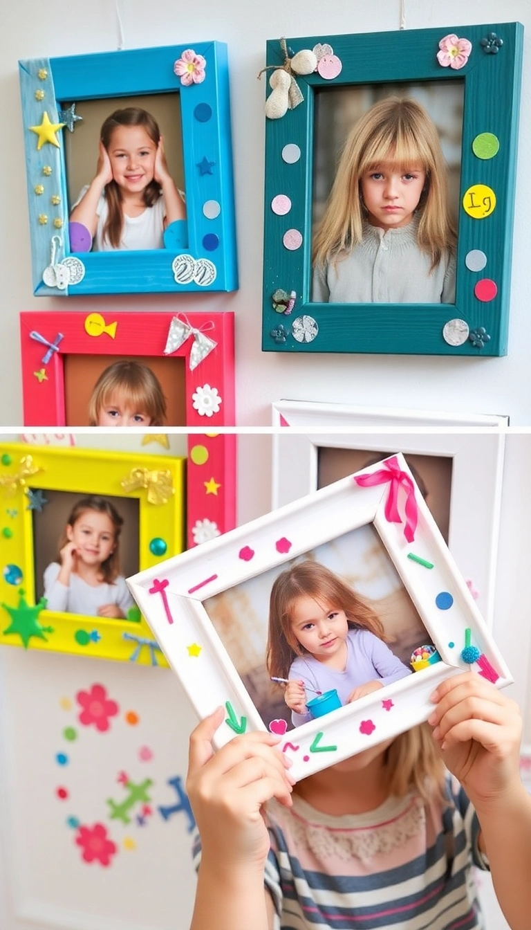 15 Fun Valentine's Day Crafts for Kids That'll Keep Them Busy and Smiling! (Don't Miss #5!) - 11. Heartfelt Picture Frames