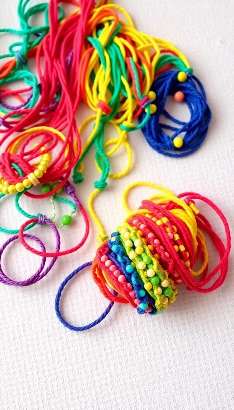 15 Fun Valentine's Day Crafts for Kids That'll Keep Them Busy and Smiling! (Don't Miss #5!) - 12. Heartfelt Friendship Bracelets