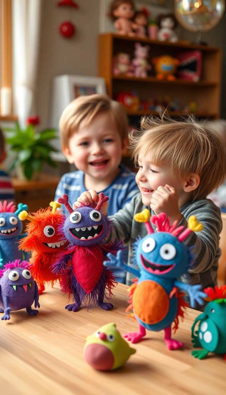 15 Fun Valentine's Day Crafts for Kids That'll Keep Them Busy and Smiling! (Don't Miss #5!) - 14. Love Monster Puppets