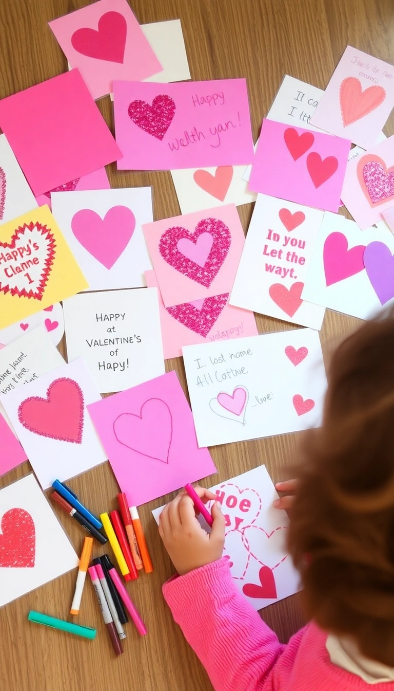 15 Fun Valentine's Day Crafts for Kids That'll Keep Them Busy and Smiling! (Don't Miss #5!) - 2. DIY Valentine’s Day Cards