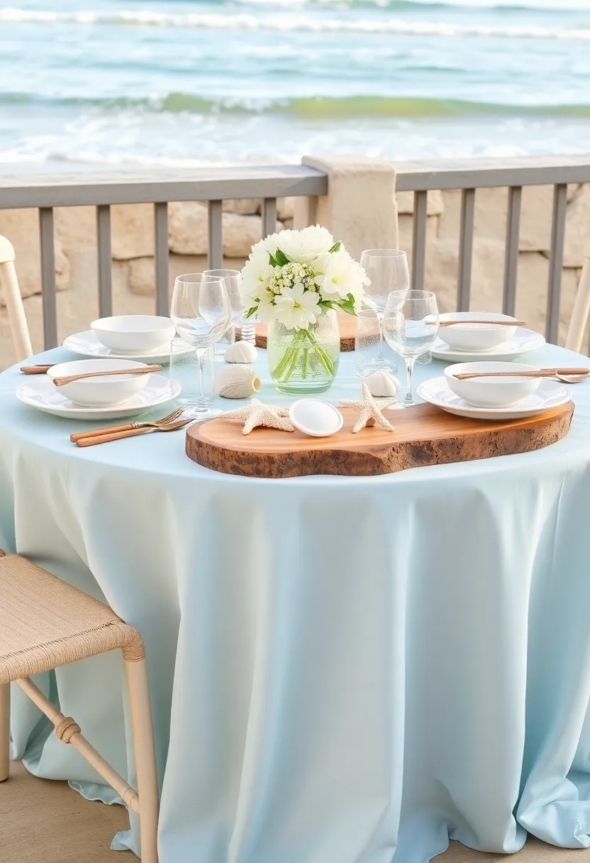 17 Stylish Dinner Party Tablescapes Perfect for Cocktails (Guests Will Rave About #10!) - 8. Coastal Chic