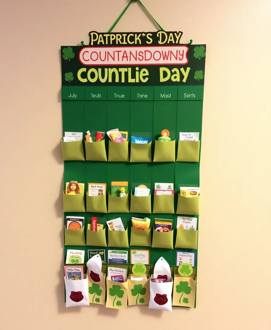 18 Fun St. Patrick's Day Crafts That Will Make You Feel Lucky! - 18. St. Patrick's Day Countdown Calendar