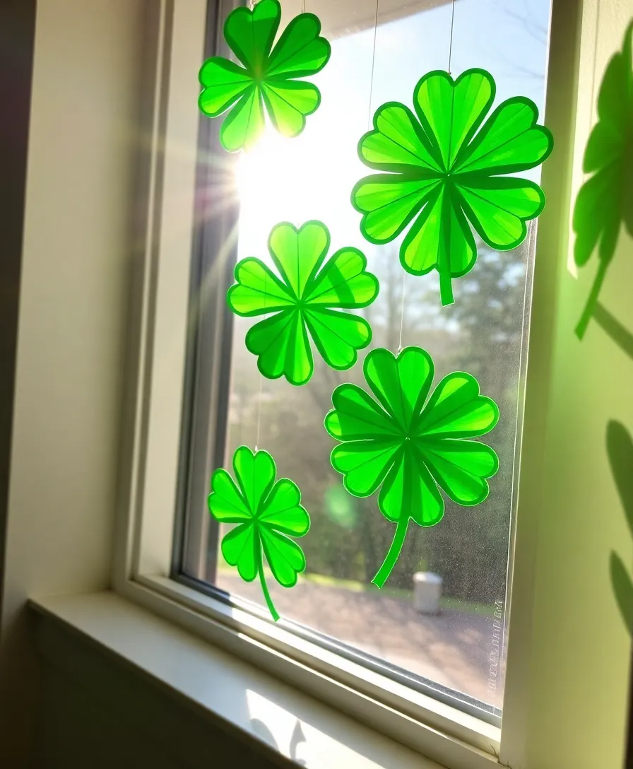 18 Fun St. Patrick's Day Crafts That Will Make You Feel Lucky! - 2. DIY Shamrock Suncatchers