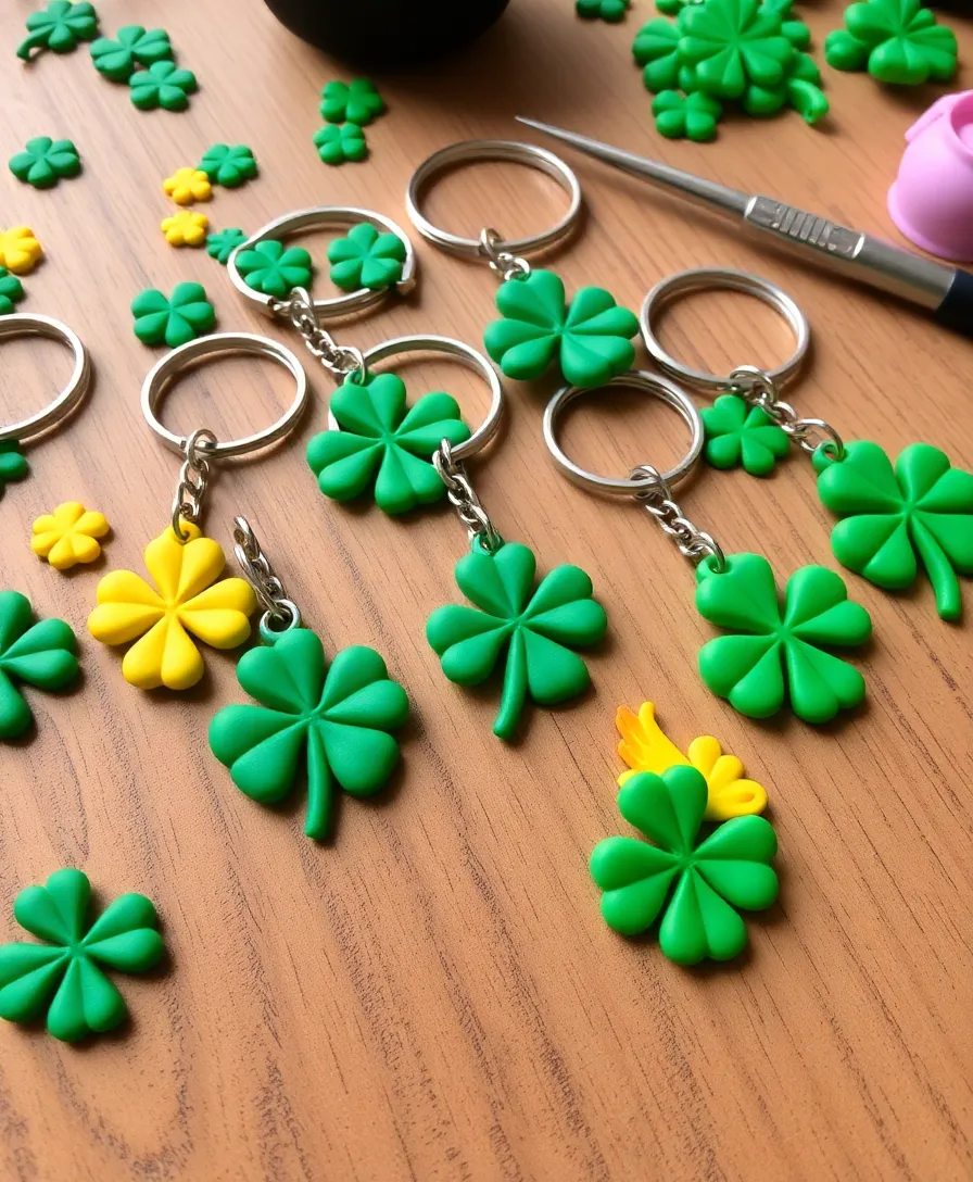 18 Fun St. Patrick's Day Crafts That Will Make You Feel Lucky! - 9. Lucky Charm Keychains