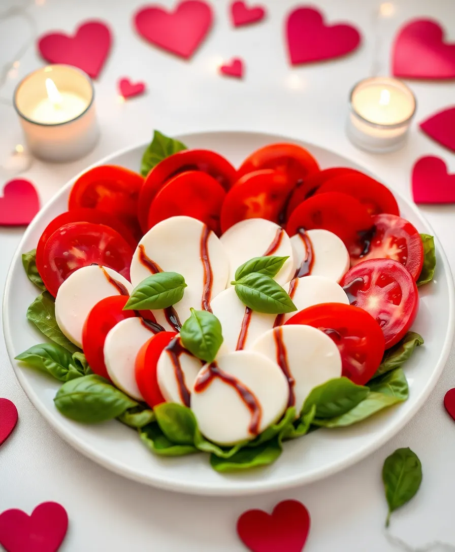 18 Mouth-Watering Valentine's Day Recipes That’ll Impress Your Sweetheart (Even #7 Is Simple!) - 1. Heart-Shaped Caprese Salad