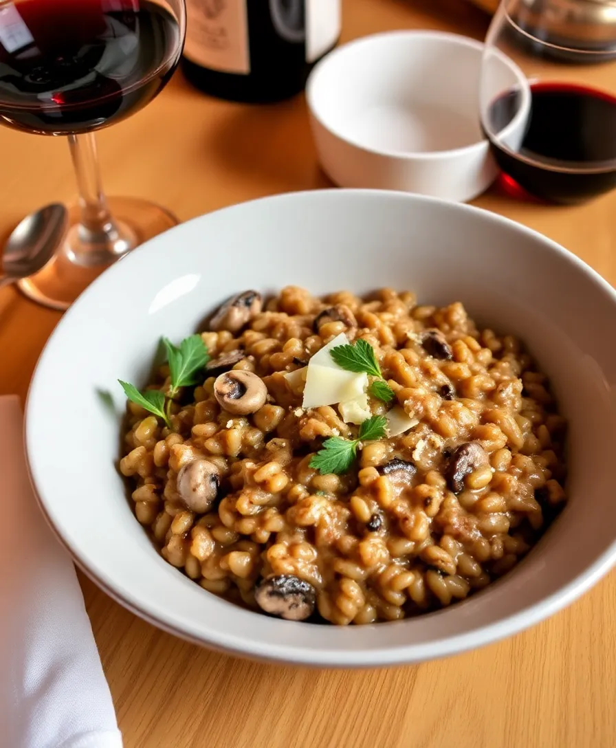 18 Mouth-Watering Valentine's Day Recipes That’ll Impress Your Sweetheart (Even #7 Is Simple!) - 2. Red Wine Mushroom Risotto