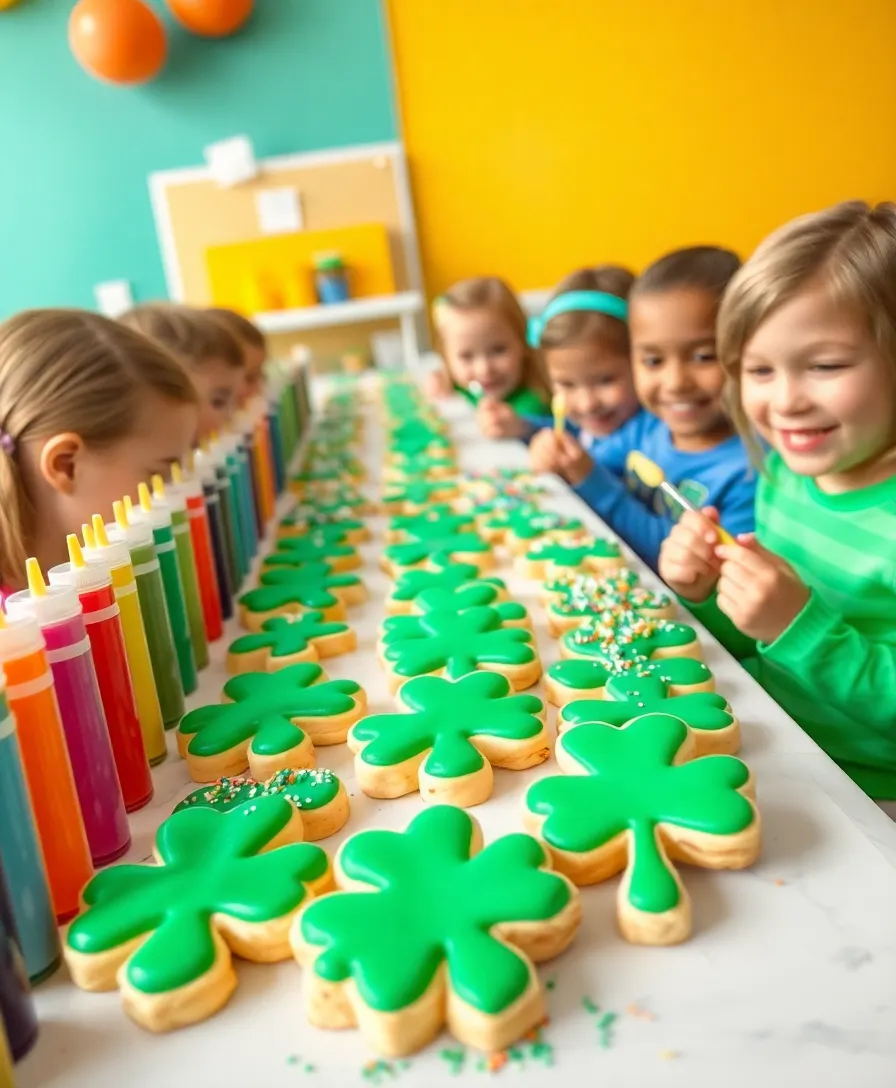 19 St. Patrick's Day Party Ideas for Kids That Will Make Your Celebration Unforgettable! - 6. Shamrock Cookie Decorating