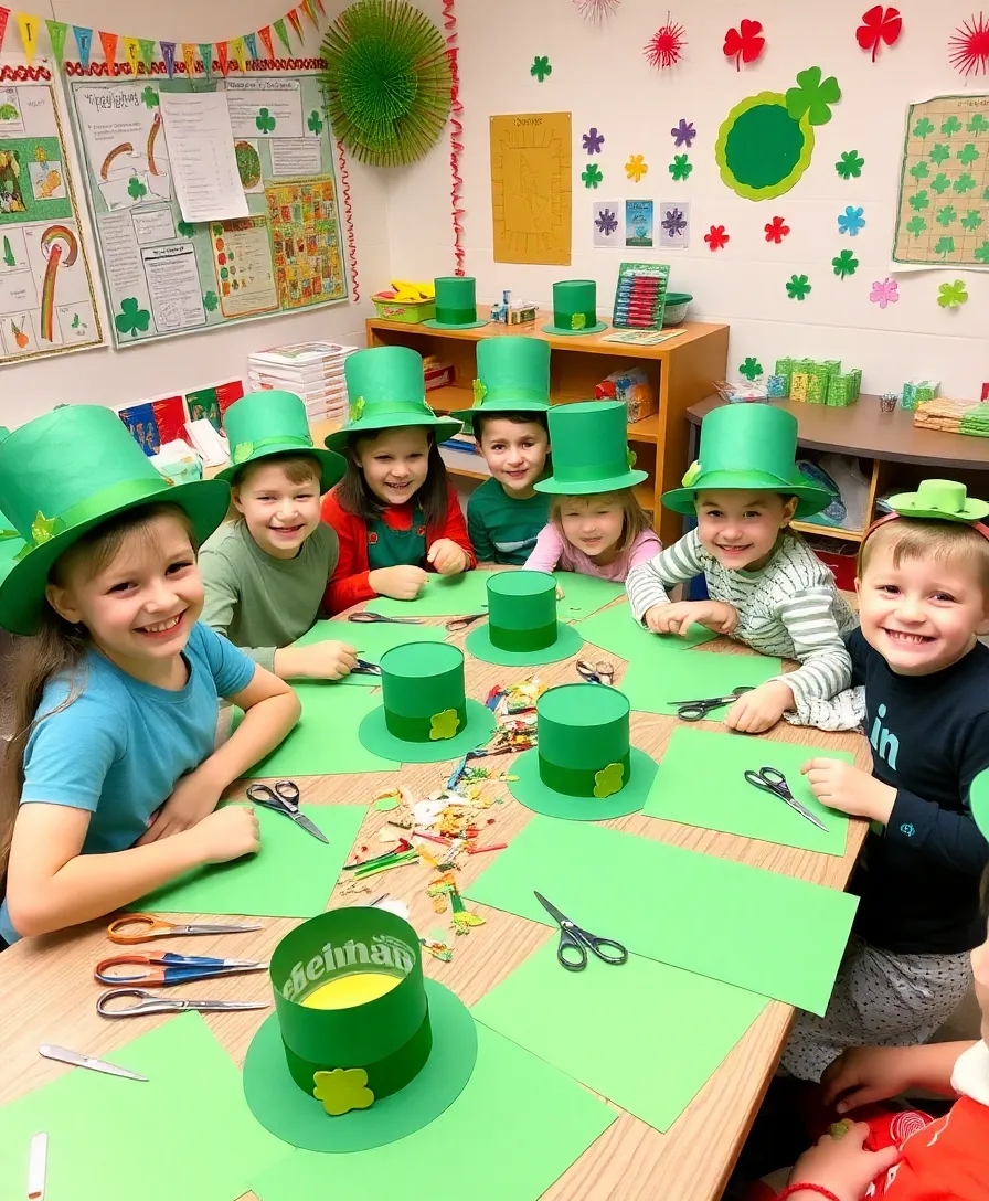 19 St. Patrick's Day Party Ideas for Kids That Will Make Your Celebration Unforgettable! - 7. Leprechaun Hat Crafts