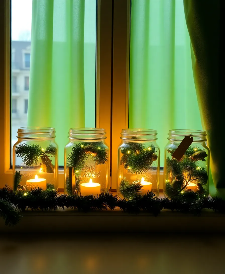 21 DIY St. Patrick's Day Decor Ideas That Will Transform Your Home Into a Lucky Haven! - 10. Festive Light Jars