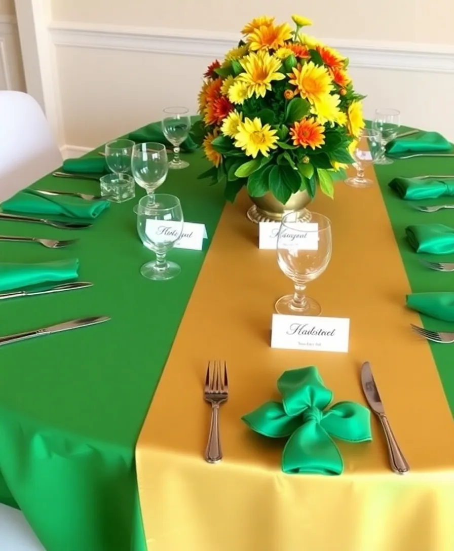 21 DIY St. Patrick's Day Decor Ideas That Will Transform Your Home Into a Lucky Haven! - 20. DIY St. Patrick's Day Table Settings