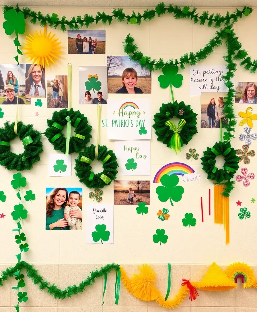 21 DIY St. Patrick's Day Decor Ideas That Will Transform Your Home Into a Lucky Haven! - 21. St. Patrick's Day Wall Decor