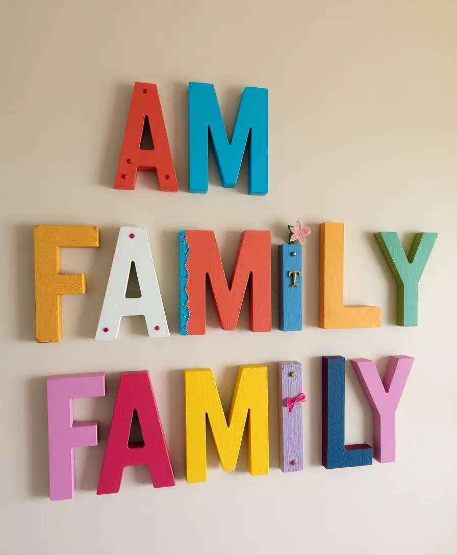 30 Stunning Dollar Tree DIY Projects That Will Transform Your Home on a Budget! - 18. Customizable Wall Letters