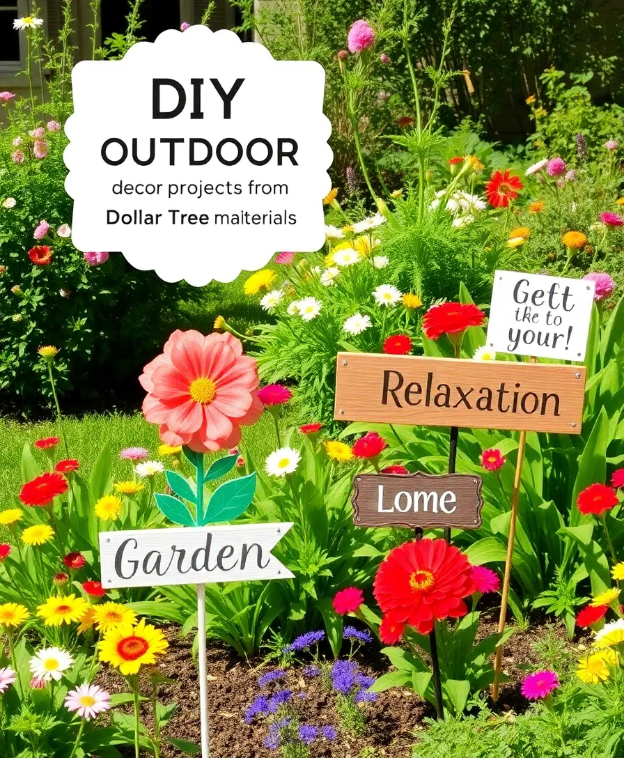 30 Stunning Dollar Tree DIY Projects That Will Transform Your Home on a Budget! - 21. Outdoor Decor Projects