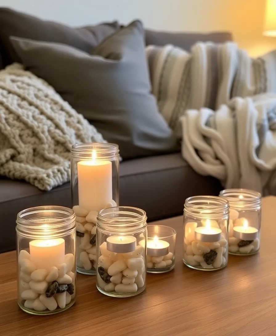 30 Stunning Dollar Tree DIY Projects That Will Transform Your Home on a Budget! - 4. Cozy Candle Holders