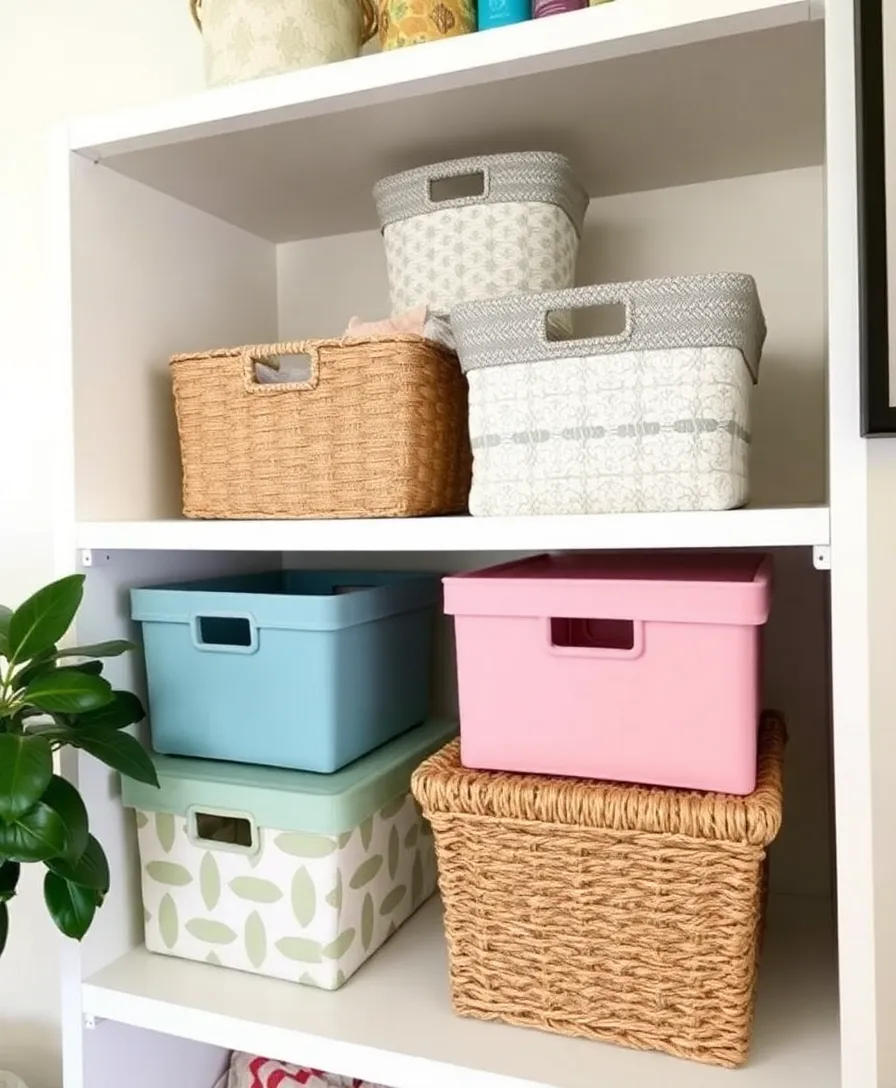 30 Stunning Dollar Tree DIY Projects That Will Transform Your Home on a Budget! - 9. Stylish Storage Solutions