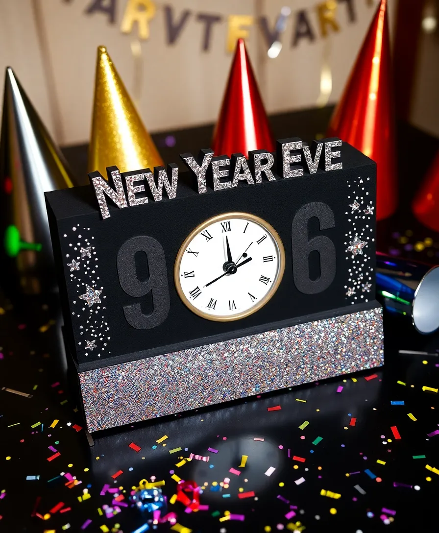 30 Stunning Dollar Tree DIY Seasonal Decor Ideas You Can Make for Pennies! - 15. New Year’s Eve Countdown Clock