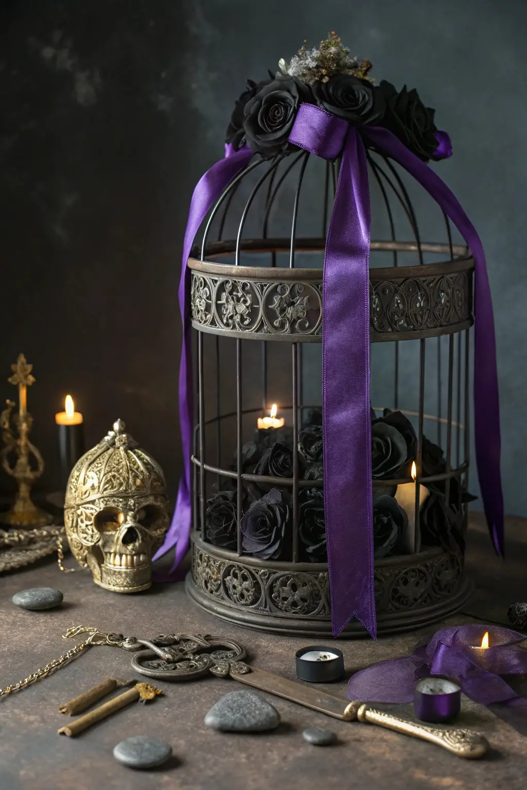 Enigmatic Goth-Rococo Cage